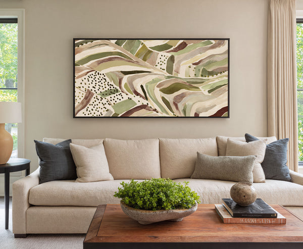 Flusslauf – Abstrakte organische Landschaftskunst