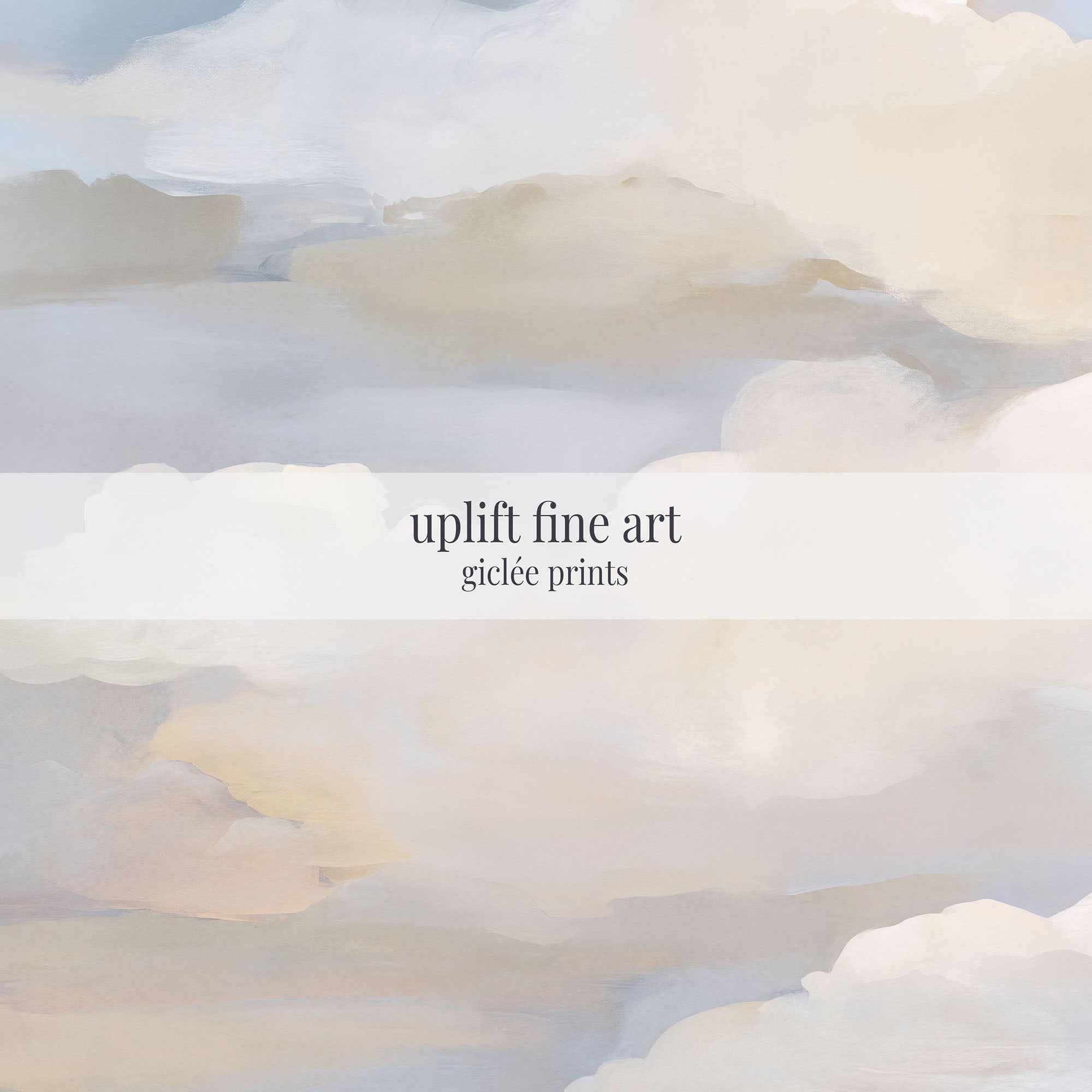 Whisper Clouds Minimalist Canvas Wall Art