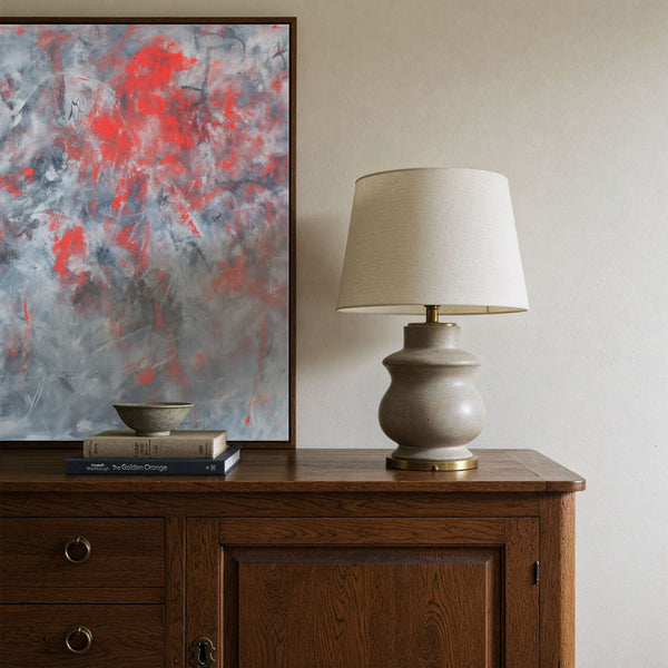 Estampe abstraite aux teintes fondues