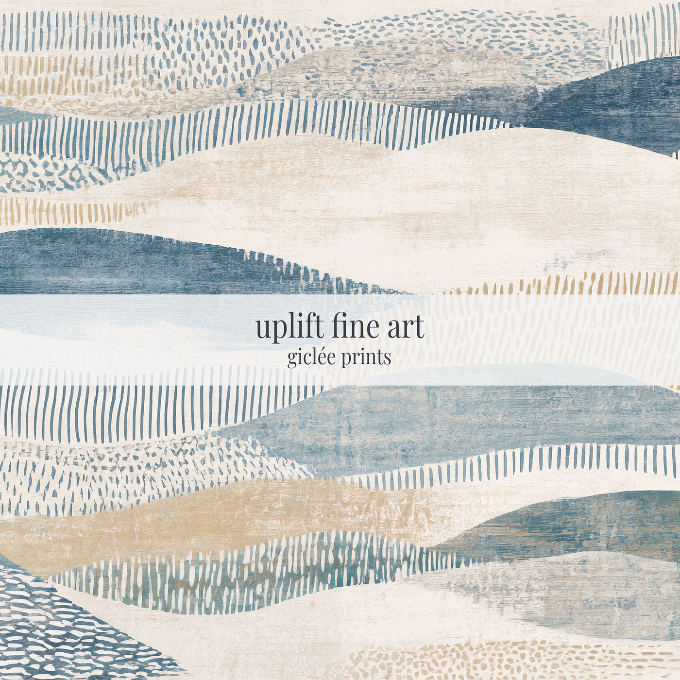 The Coastal Undulations Abstract Art Print