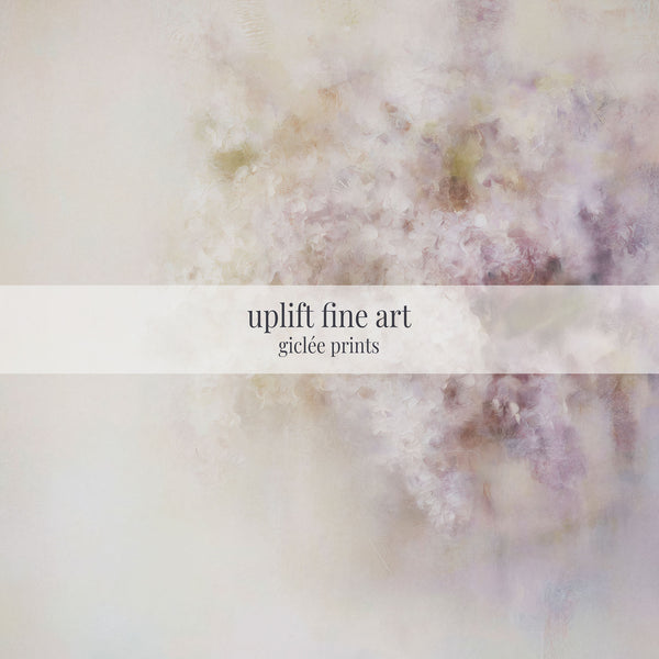 The Ethereal Lilac Bloom Abstract Art Print