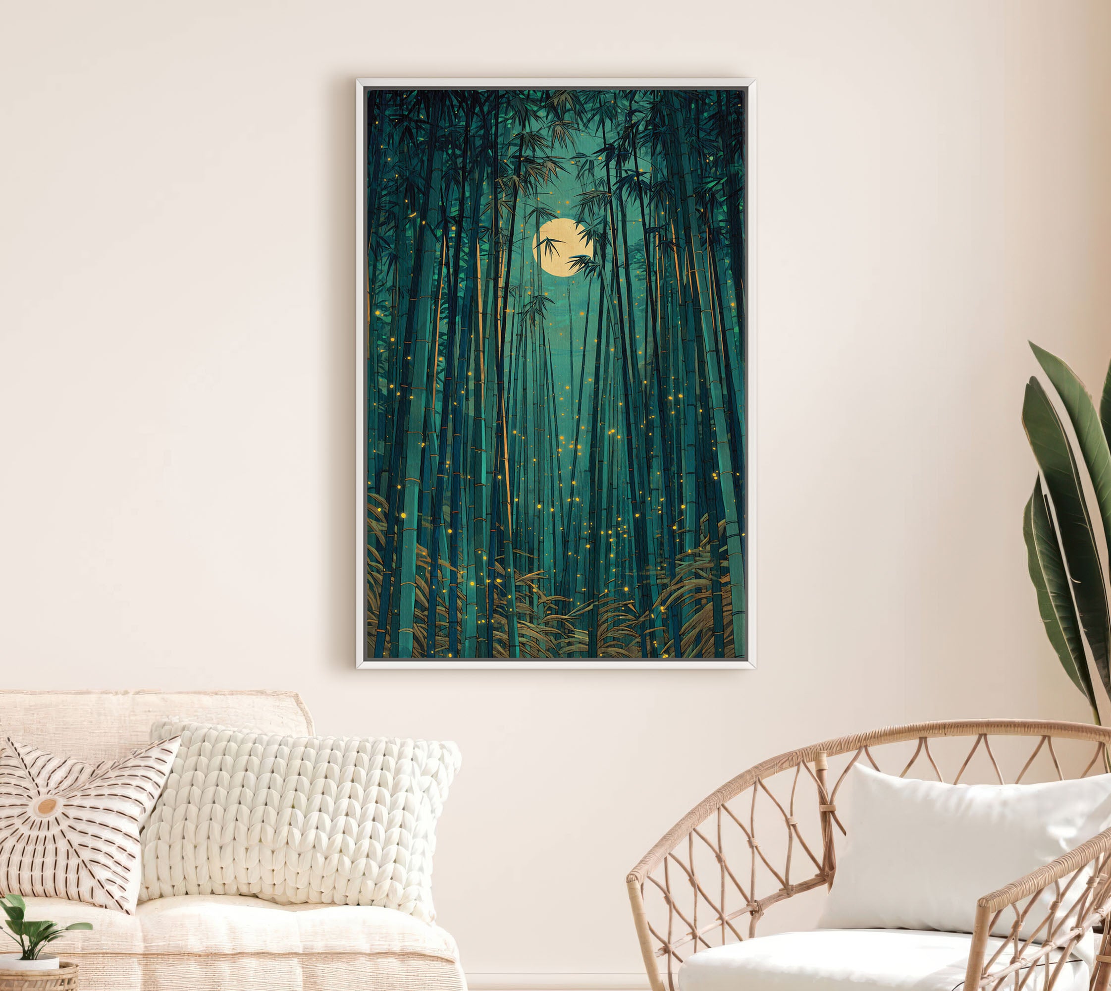 The Enchanted Bamboo Forest Art Print