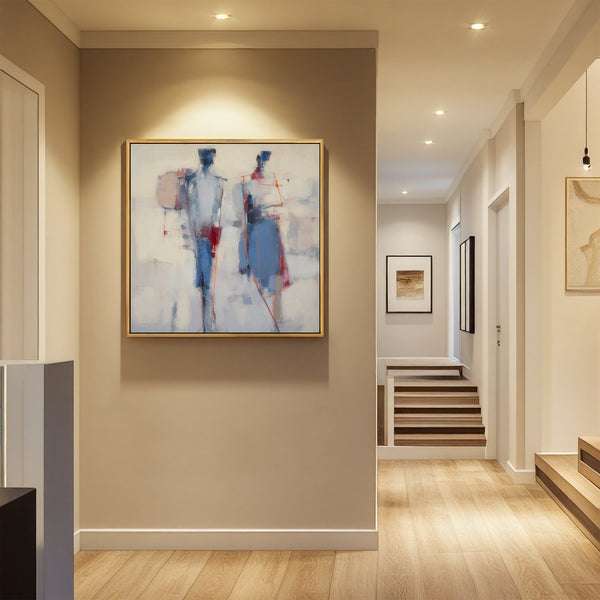 The Harmonious Duo Abstract Art Print