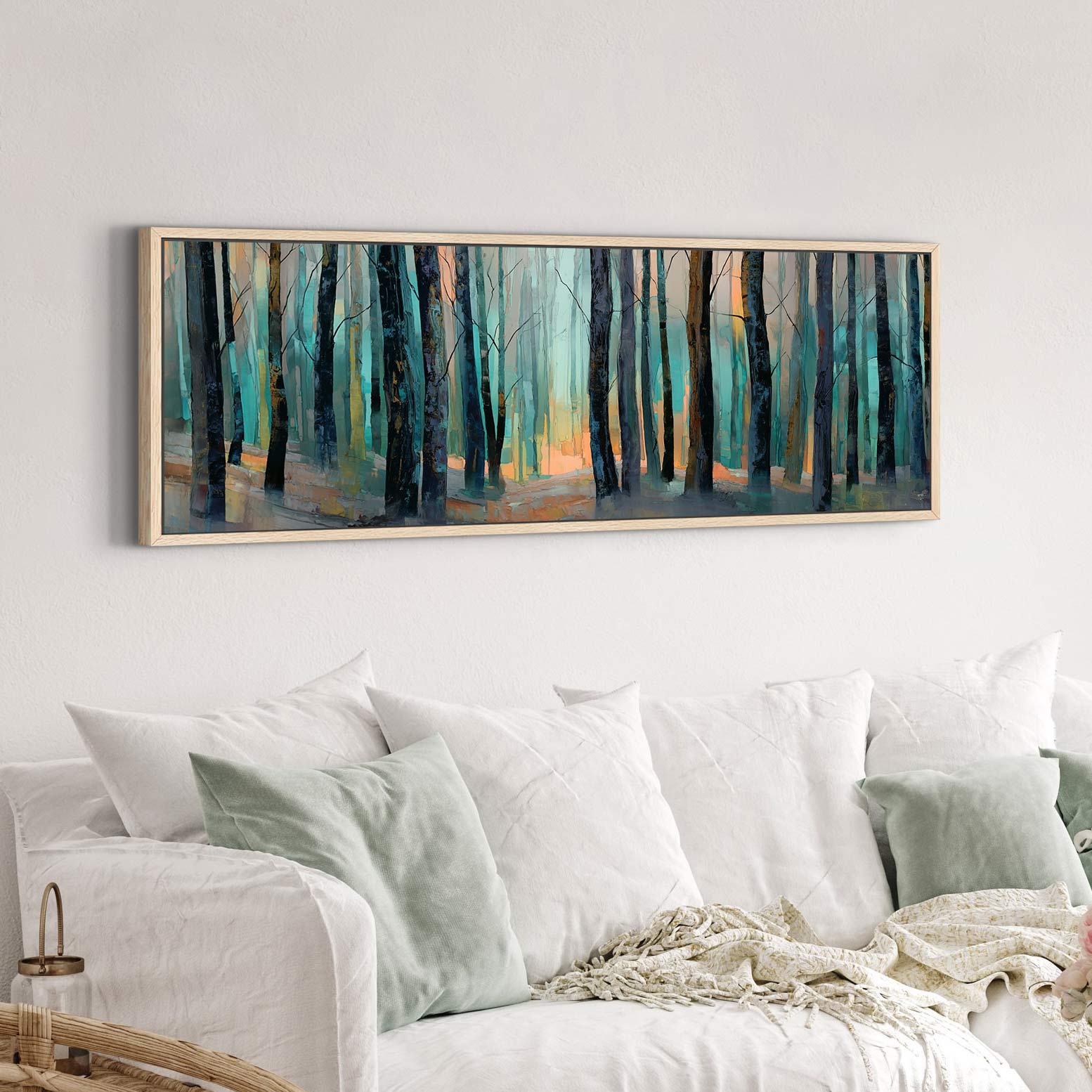 Emerald Silence – Forest Landscape Canvas Print