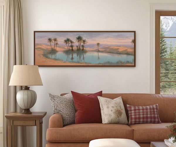 Desert Oasis Canvas Wall Art Print