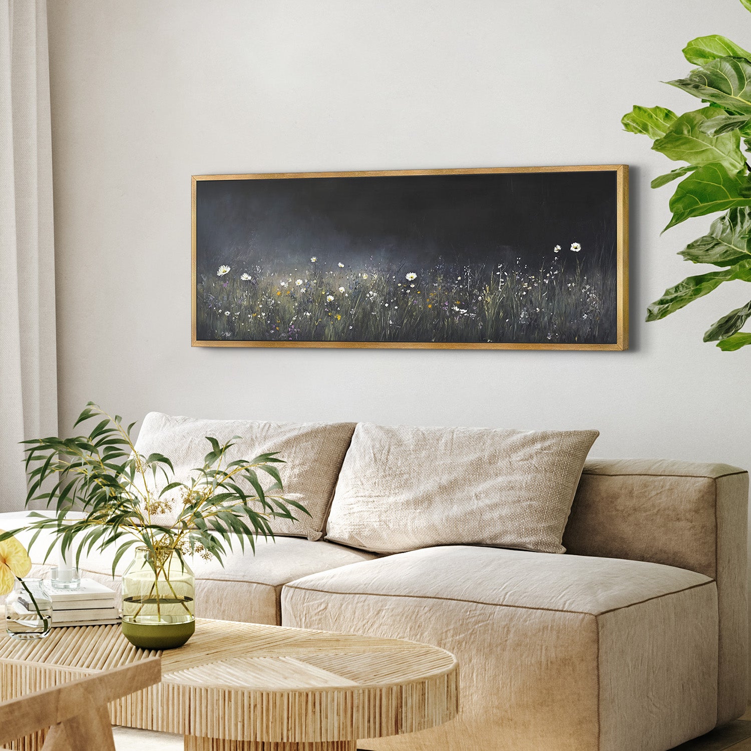 Midnight Meadow Canvas Wall Art