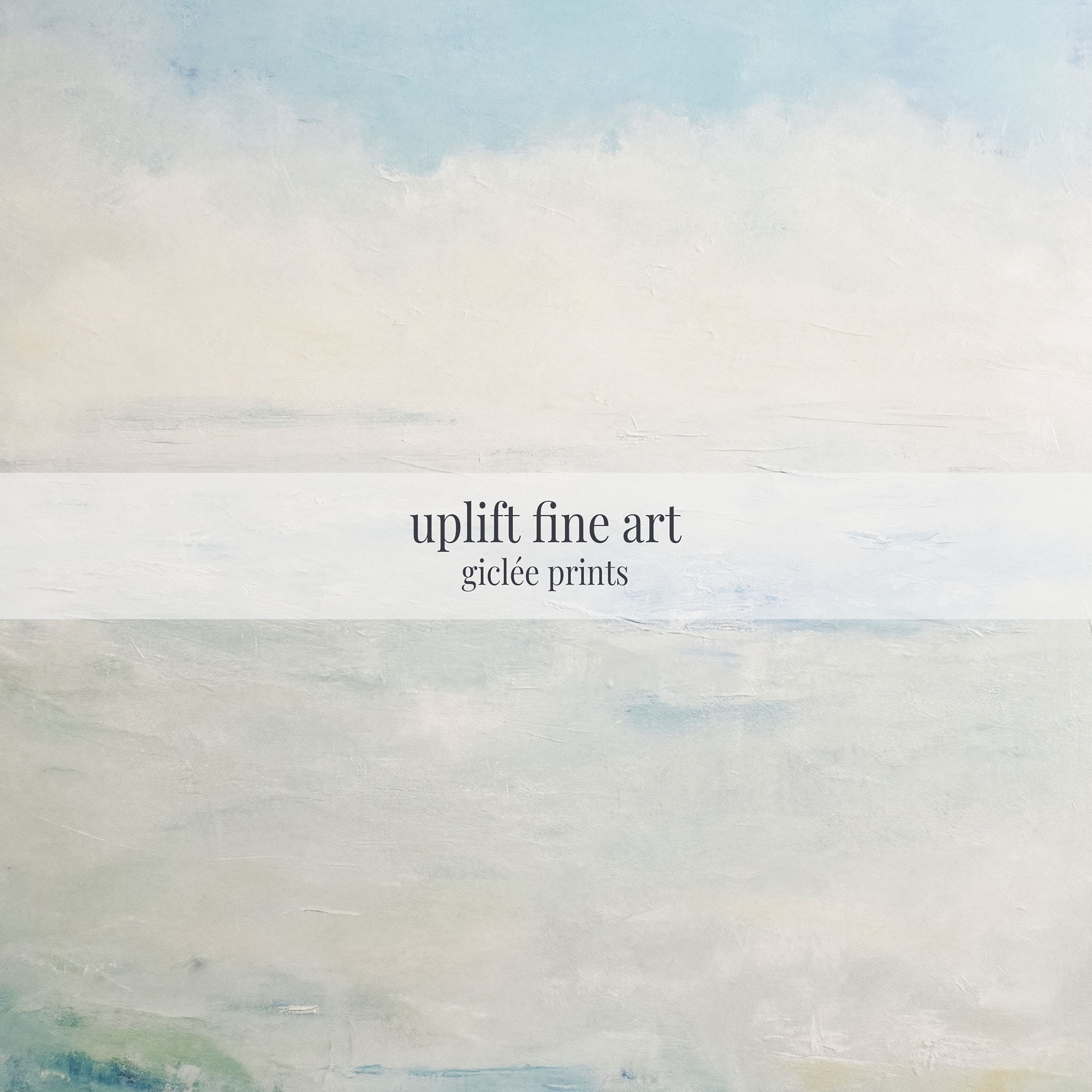 Horizon Whisper Abstract Landscape Art Print