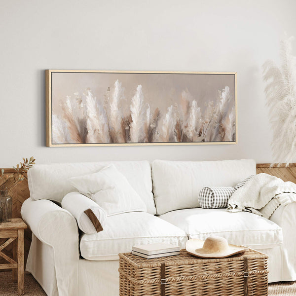 Pampas Grass Canvas Wall Art Print