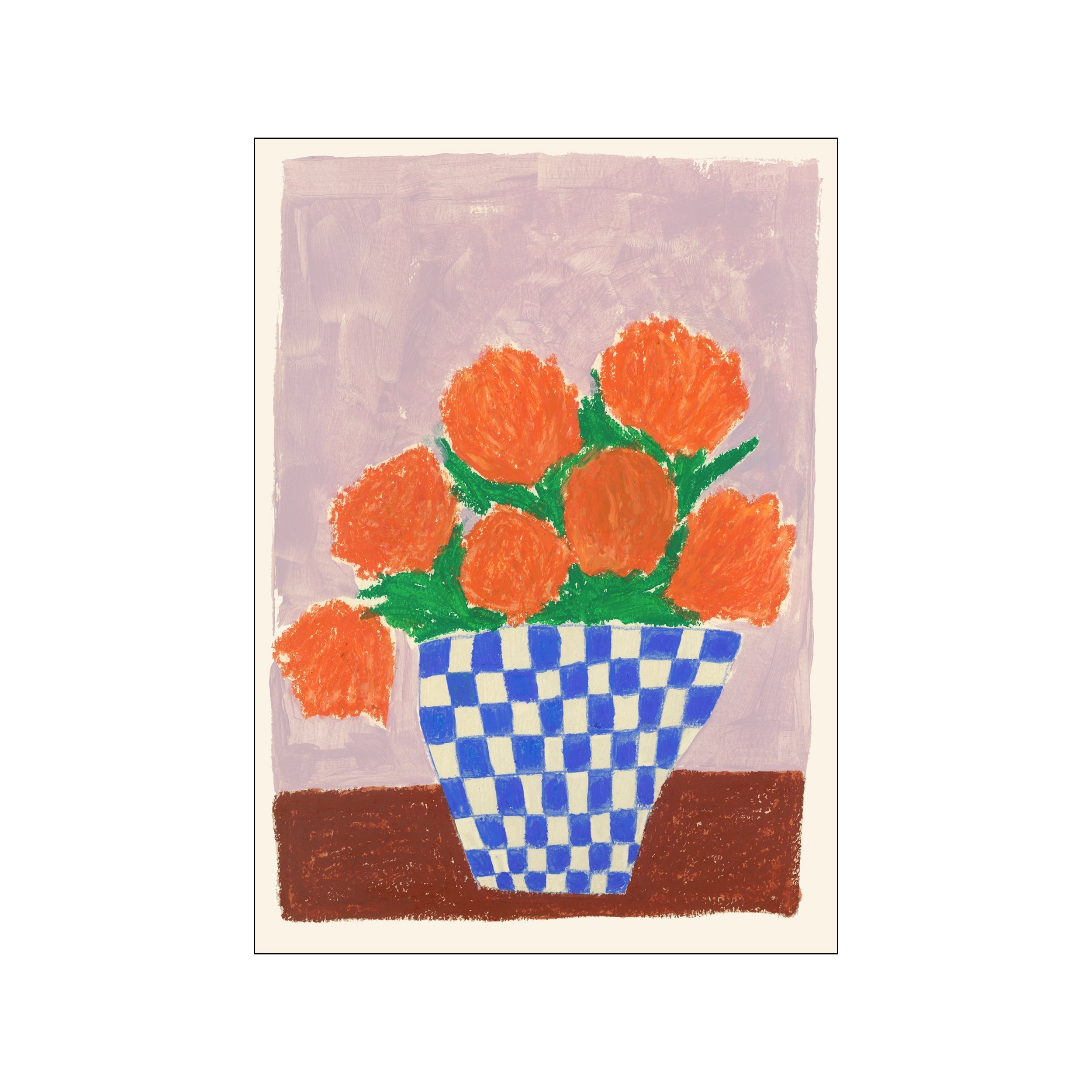 Orange Flowers Art Print