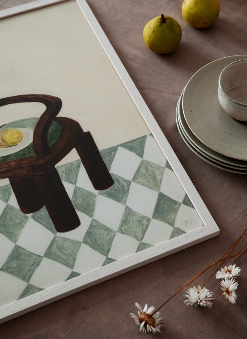 Chair with Fruit Art Print