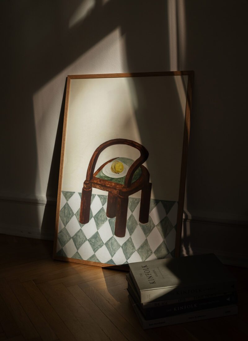 Chair with Fruit Art Print