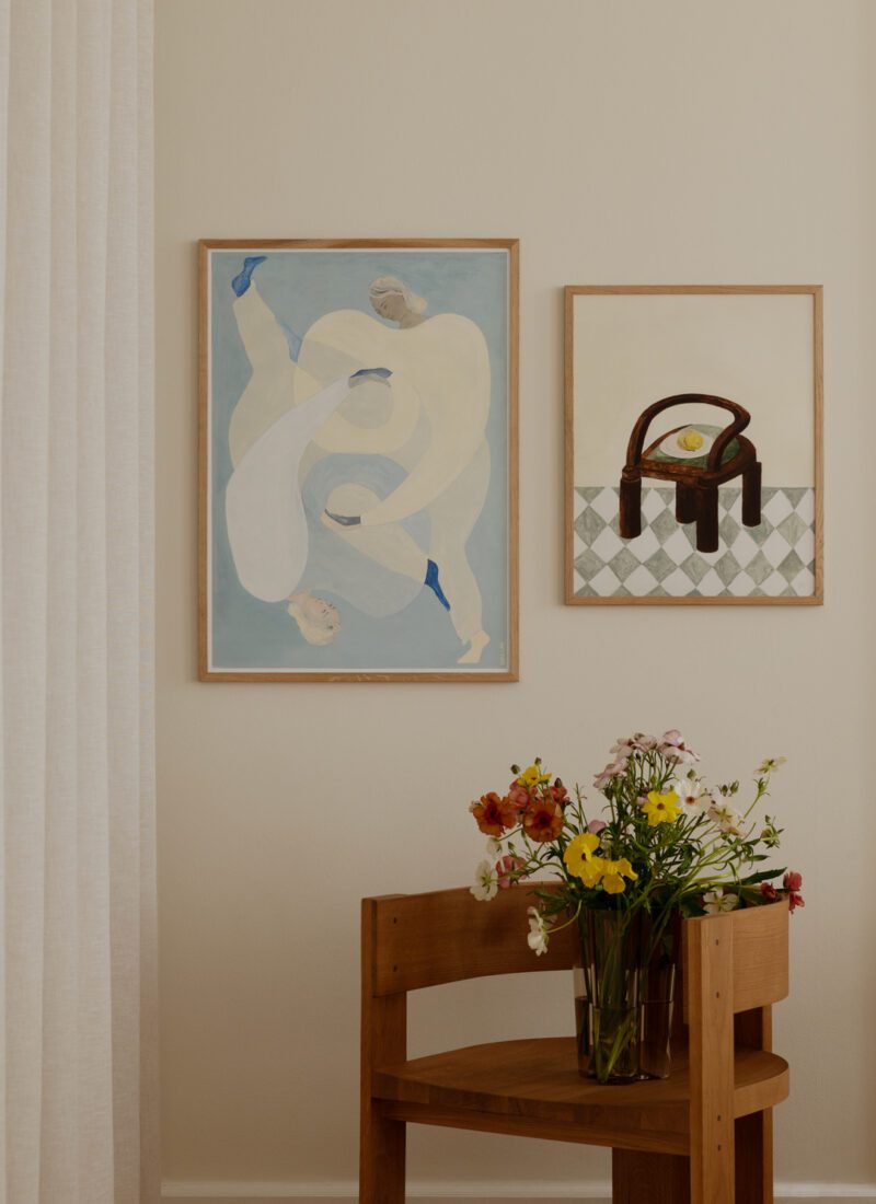 Chair with Fruit Art Print