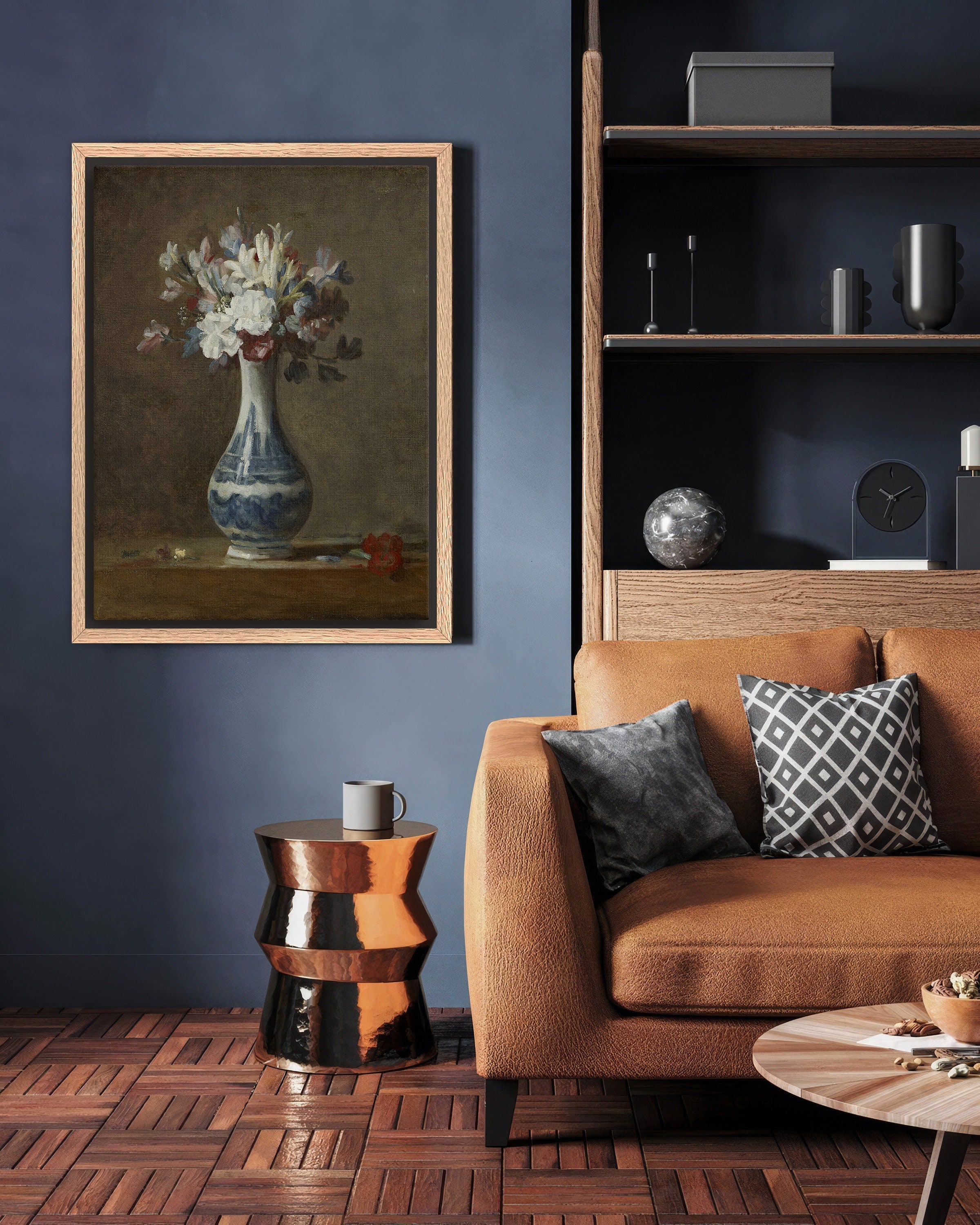 Vintage Floral Painting Canvas Art for Living room - View 2