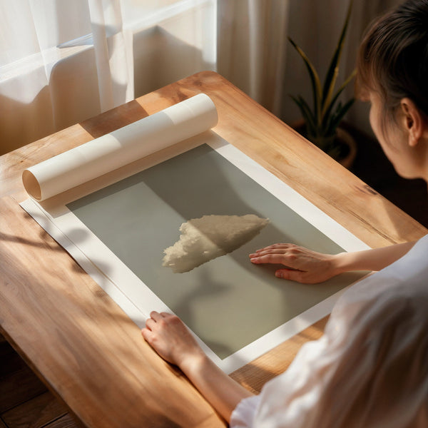 Minimalist Cloud Art Print Canvas Art for Office - View 3