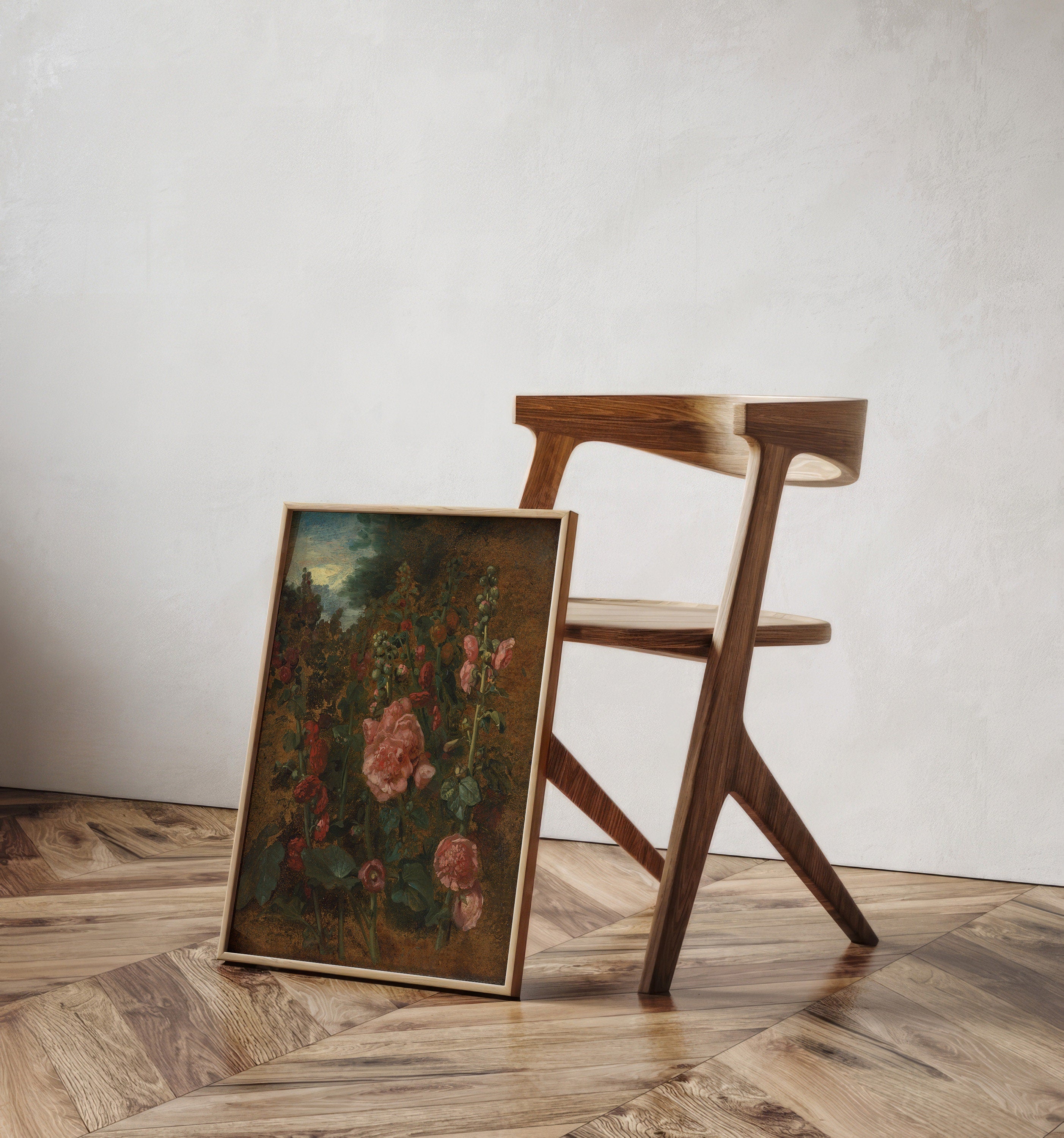 Vintage Botanical Flower Painting Canvas Art for Living room - View 2