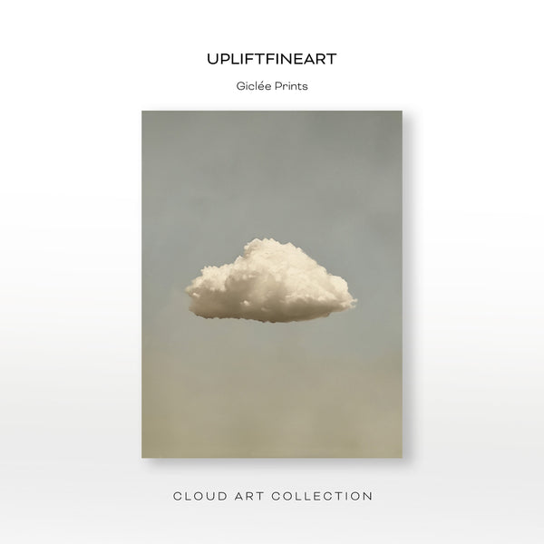 Minimalist Cloud Art Print Canvas Art for Office - View 2