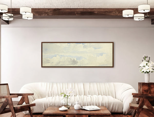 Minimalist Cloud Wide Art Print Canvas Art for Living room - View 5