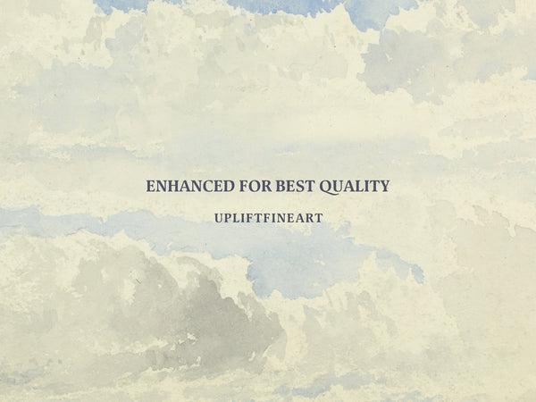 Minimalist Cloud Wide Art Print Canvas Art for Living room - View 3