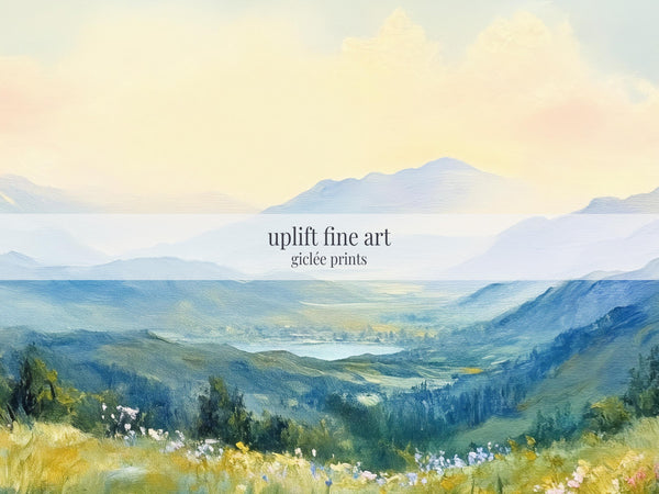 Landscape Wall Art Framed - Moody Canvas Art - View 2