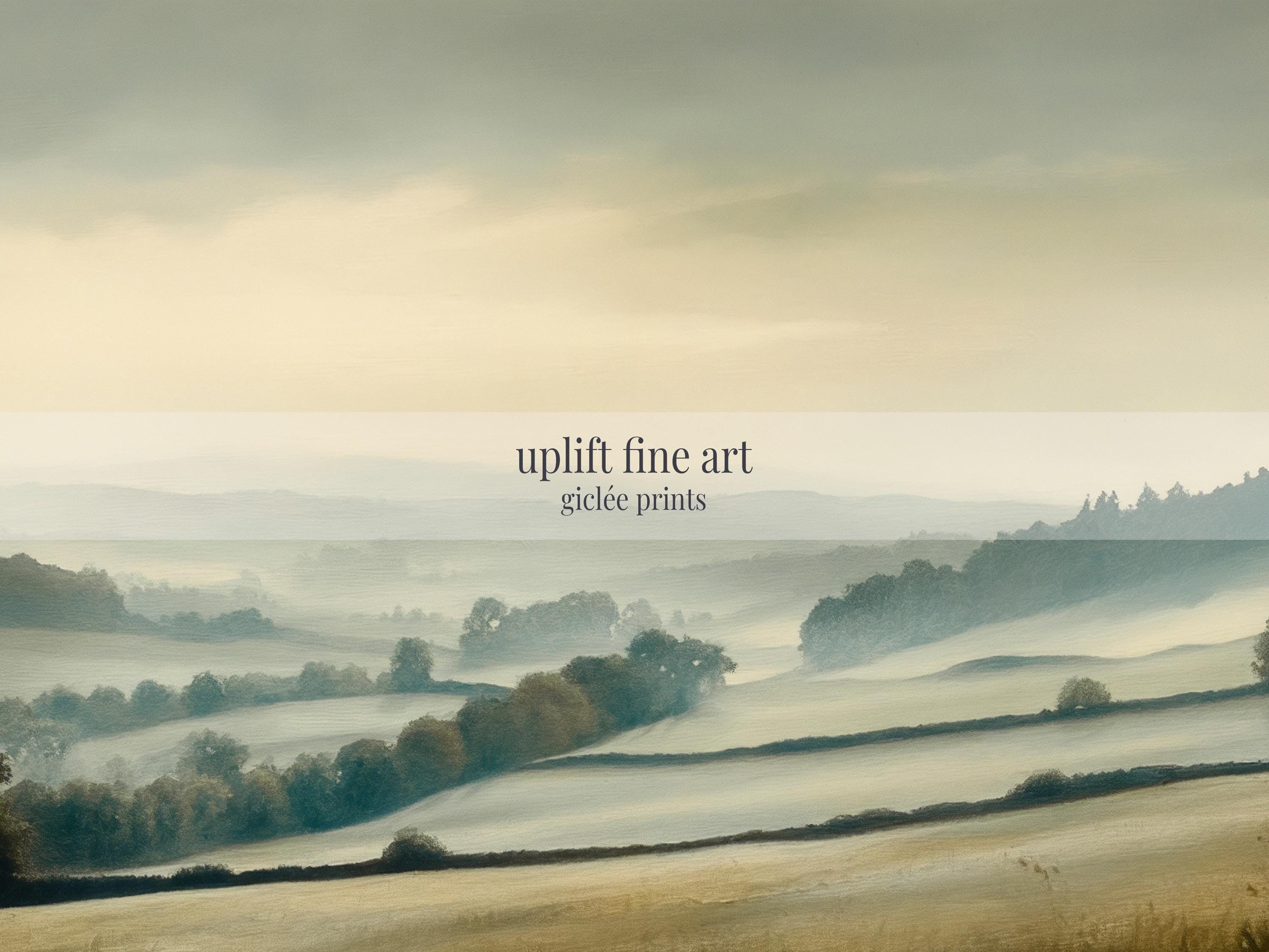 Vintage Misty Landscape Moody Wall Art Canvas Art - View 2