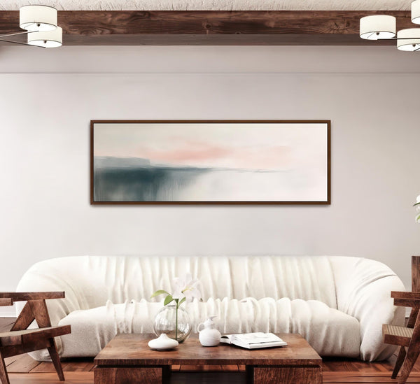 Abstract Haze Framed Wall Art Canvas Art - View 7