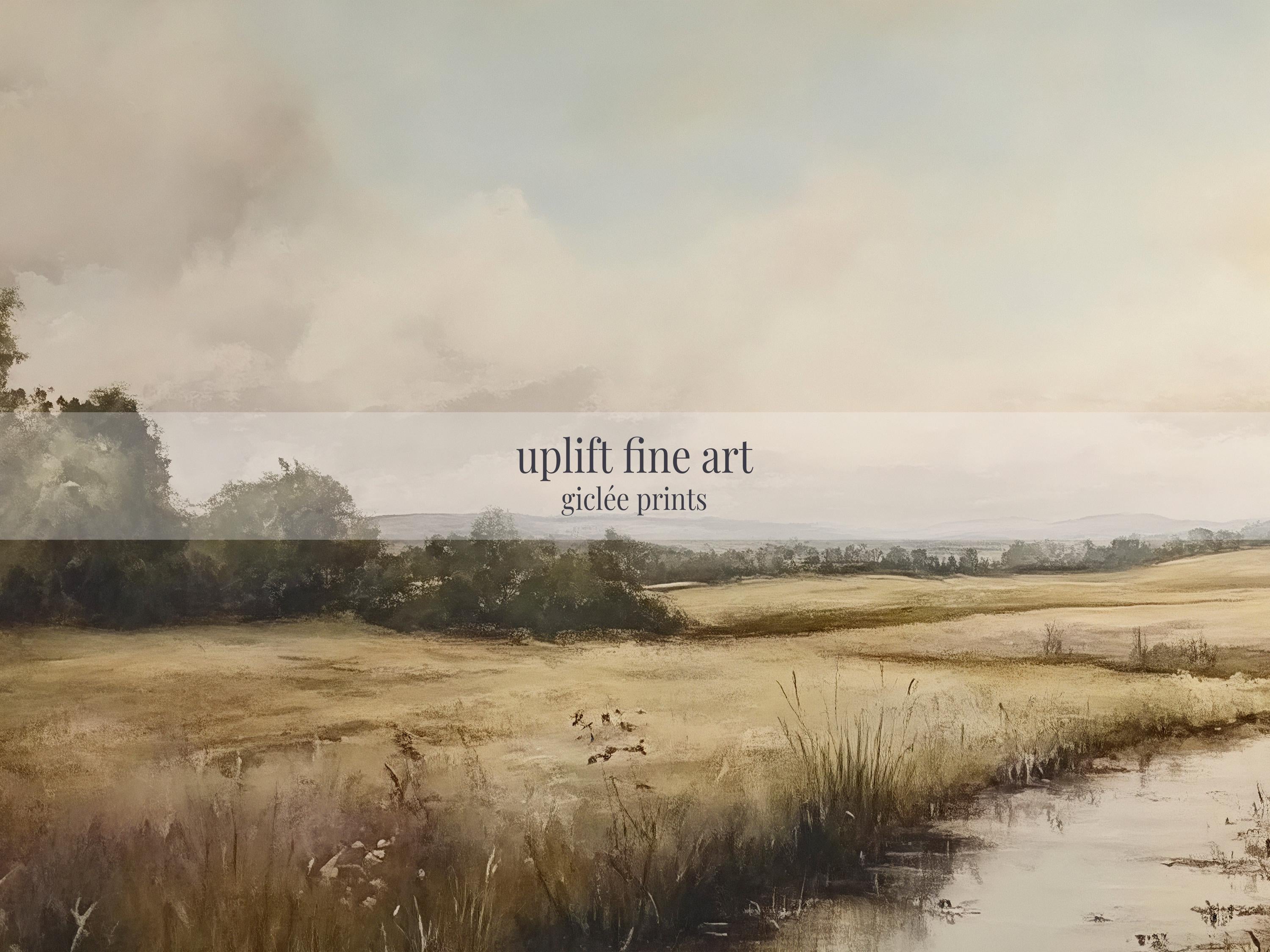 Landscape Scenery Framed Art - Moody Canvas Art - View 2