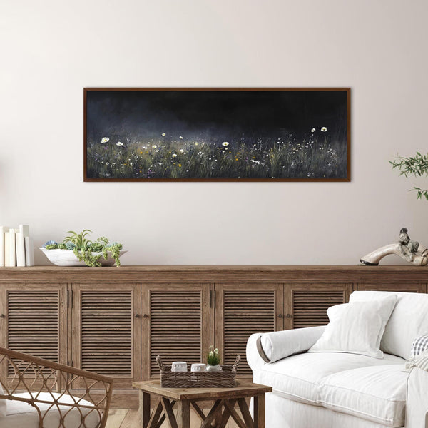 Wildflowers Wall Art - Moody Canvas Art - View 5
