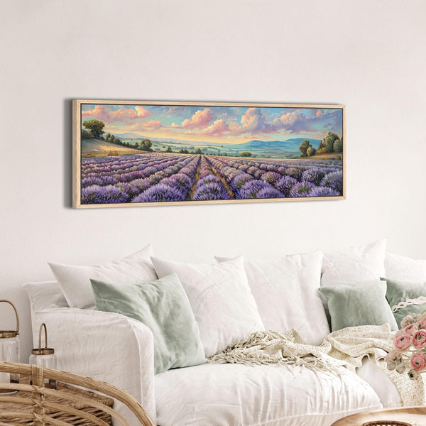 Lavender Field Canvas Art Canvas Art for Living room