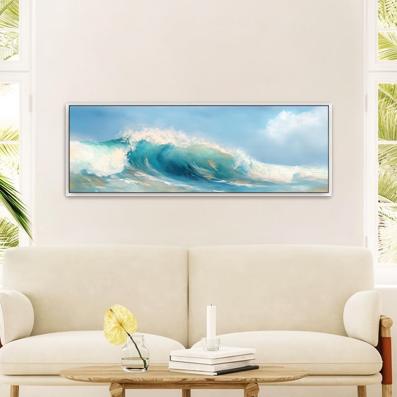 Ocean Wave Art Print - Minimalist Canvas Art - View 3