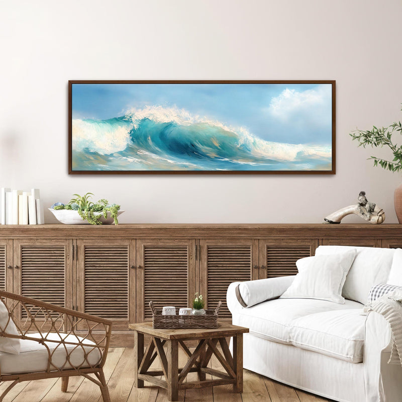 Ocean Wave Art Print - Minimalist Canvas Art - View 4