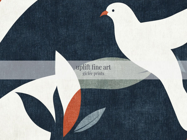 Minimalist Dove Canvas Art Print Canvas Art - View 2