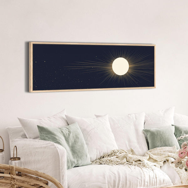 Minimalist Sun Canvas Art Print Canvas Art for Living room