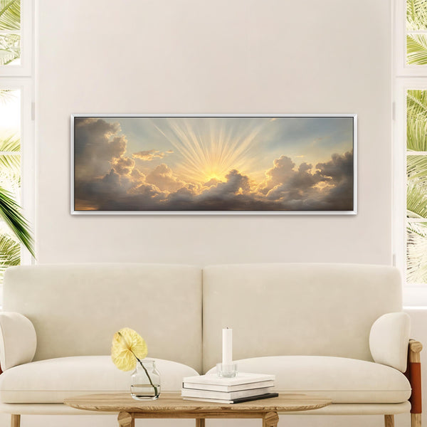 Vintage Sunset Wall Art Canvas Art for Living room - View 3