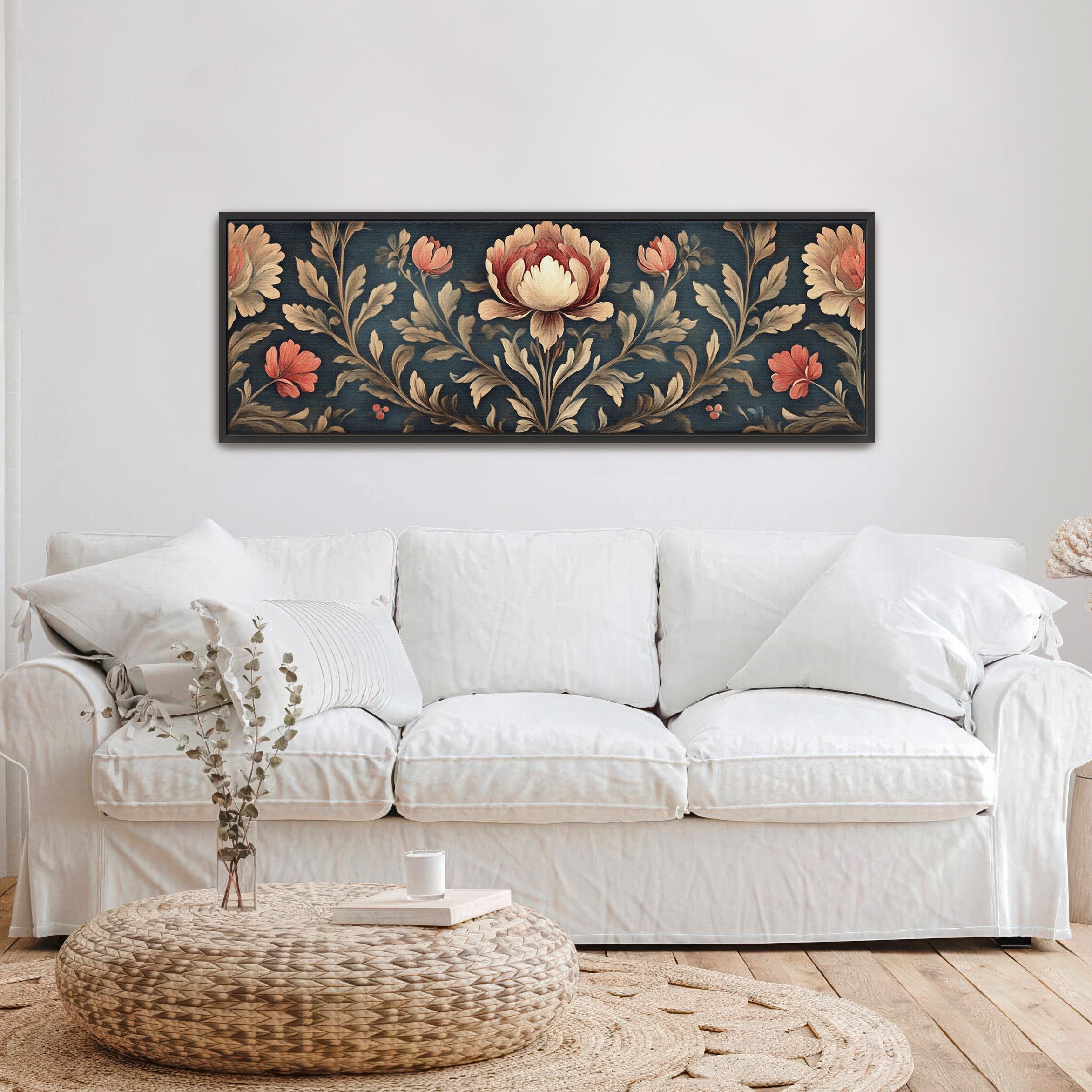 Traditional Floral Tapestry Wall Art Canvas Art - View 8