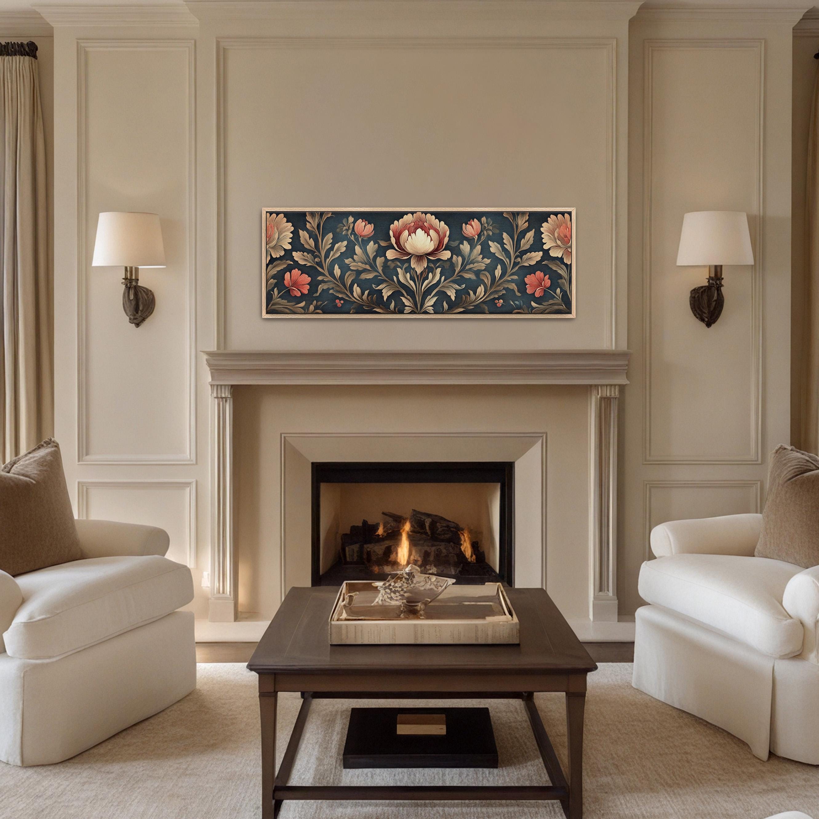 Traditional Floral Tapestry Wall Art Canvas Art - View 5