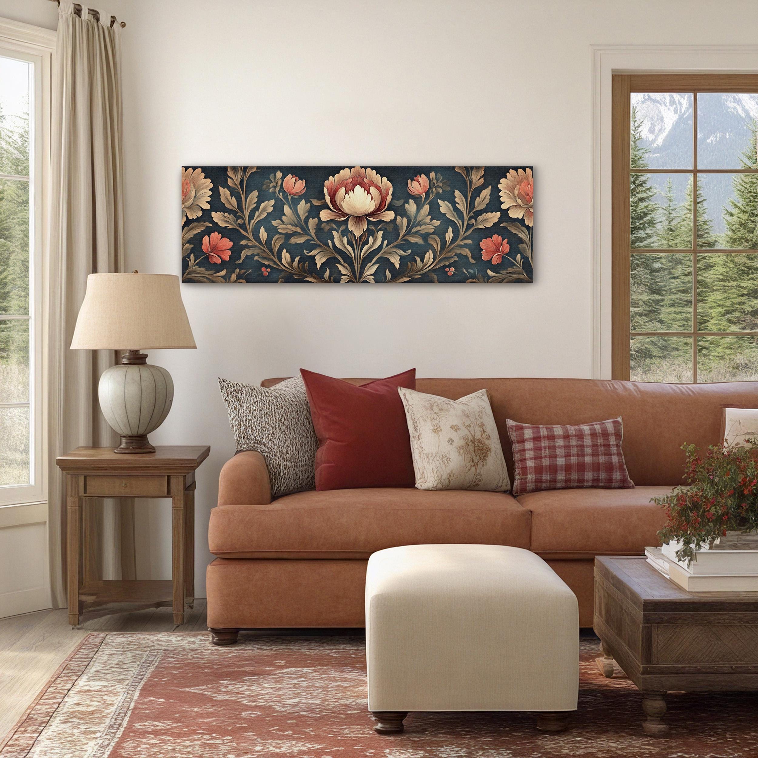 Traditional Floral Tapestry Wall Art Canvas Art - View 7