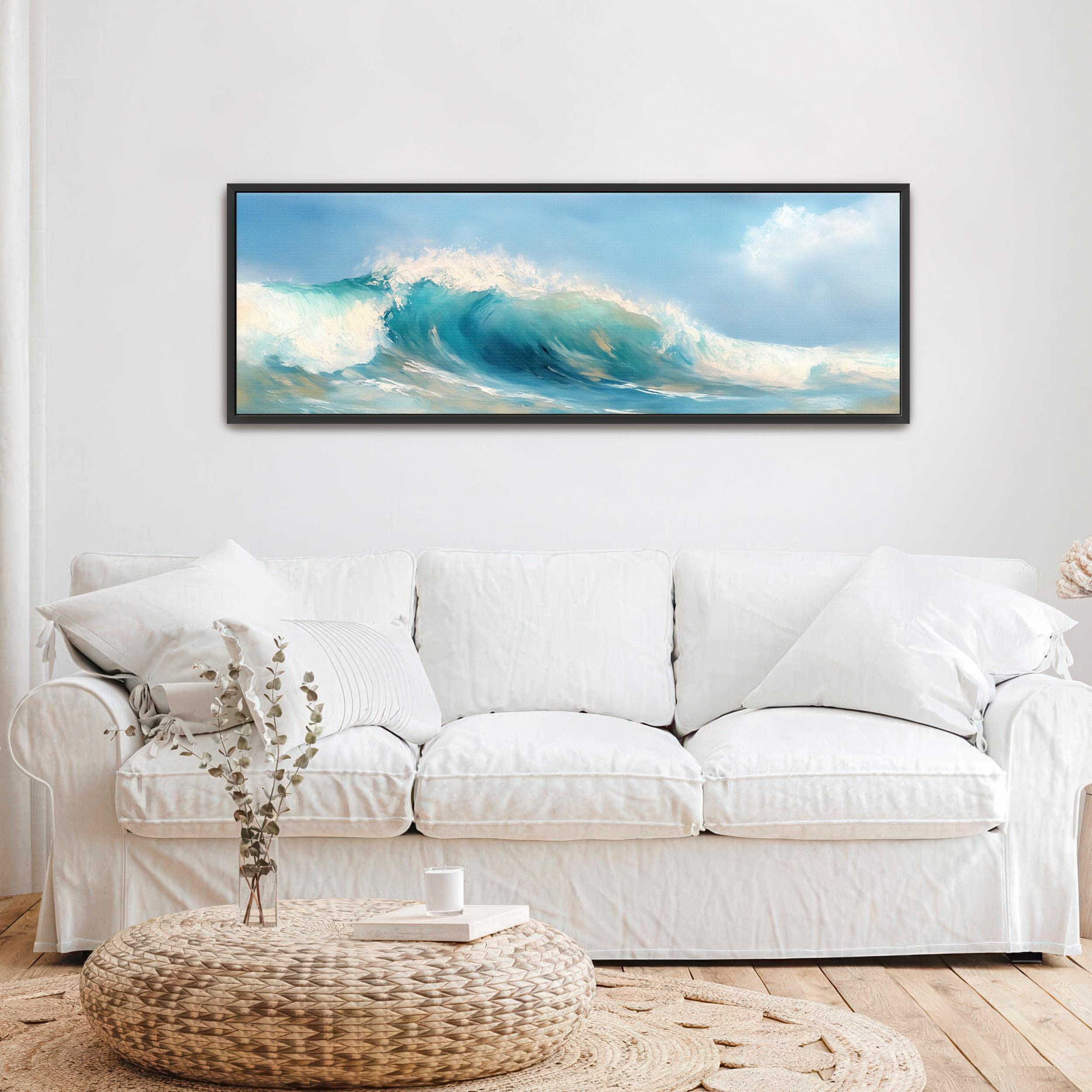 Ocean Wave Art Print - Minimalist Canvas Art - View 5