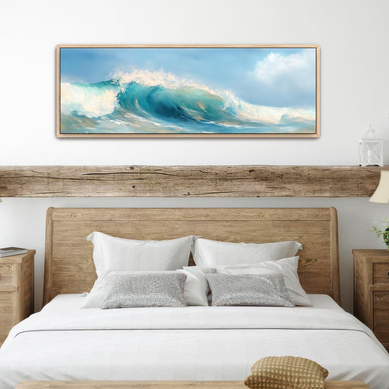 Ocean Wave Art Print - Minimalist Canvas Art - View 7
