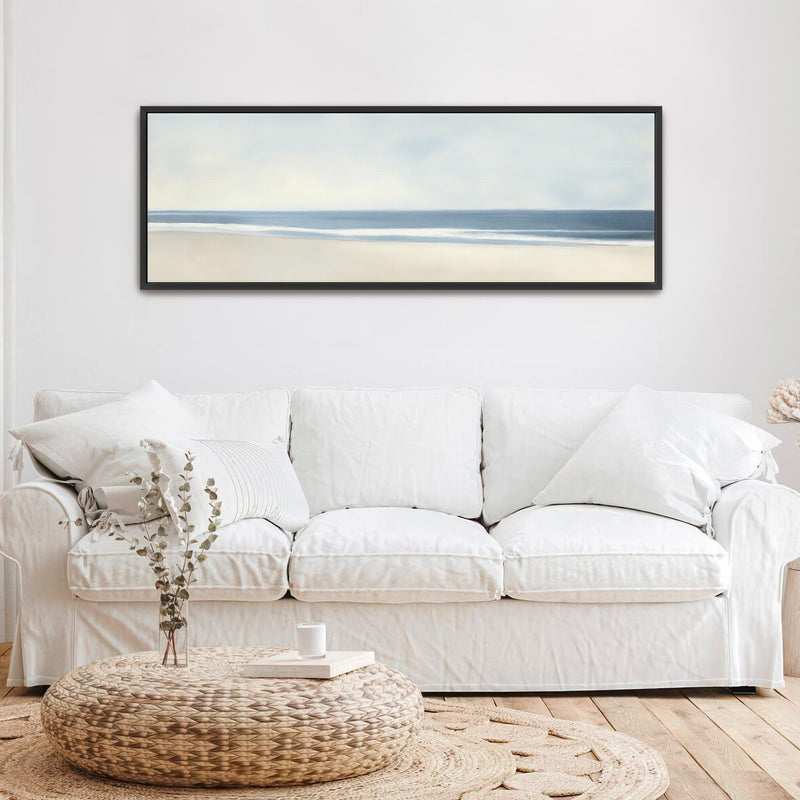 Neutral Ocean Canvas Art Print Canvas Art - View 4