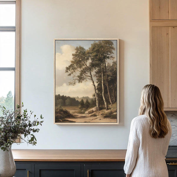 Vintage Landscape Art Canvas Art for Living room