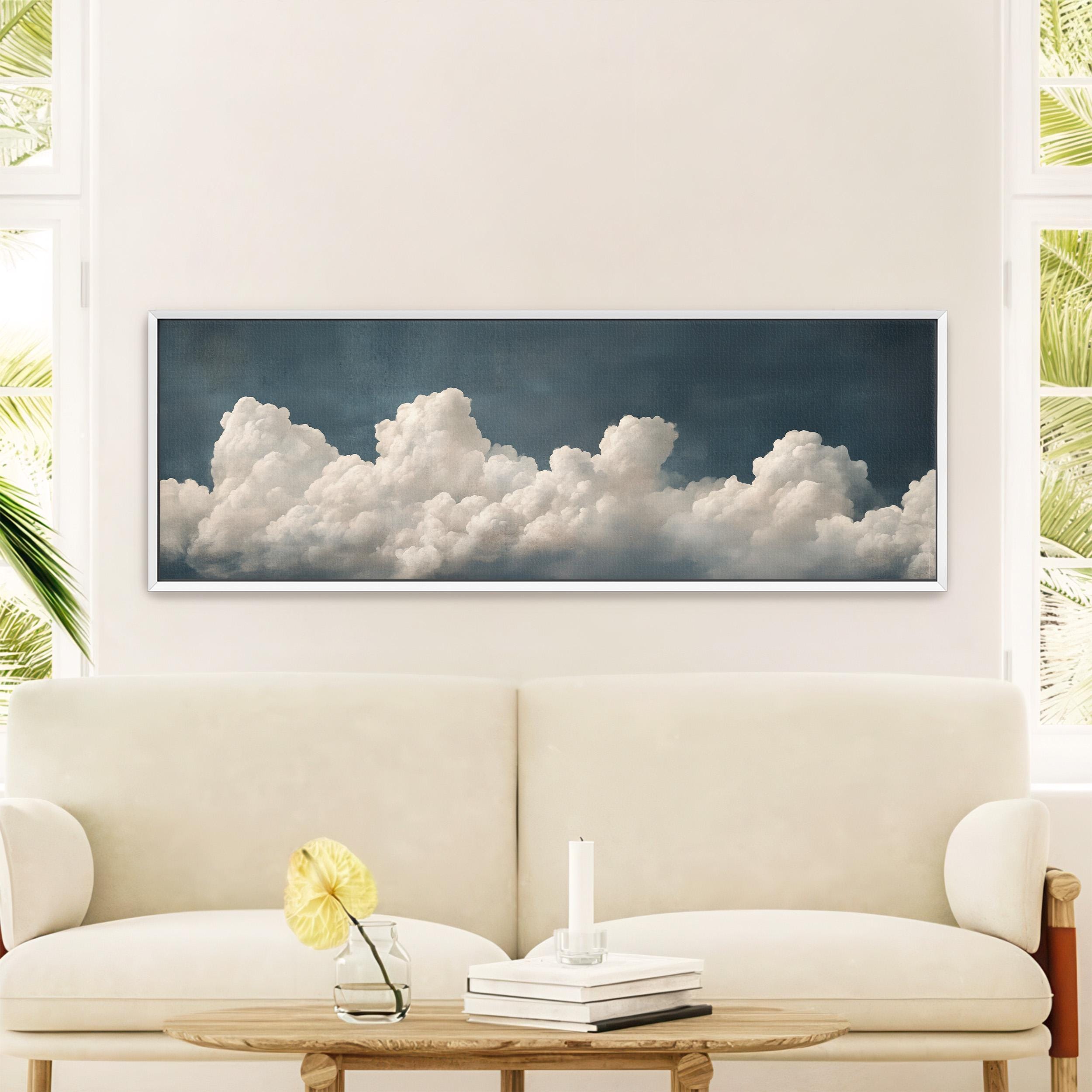 Vintage Moody Cloud Wall Art Painting Canvas Art - View 7