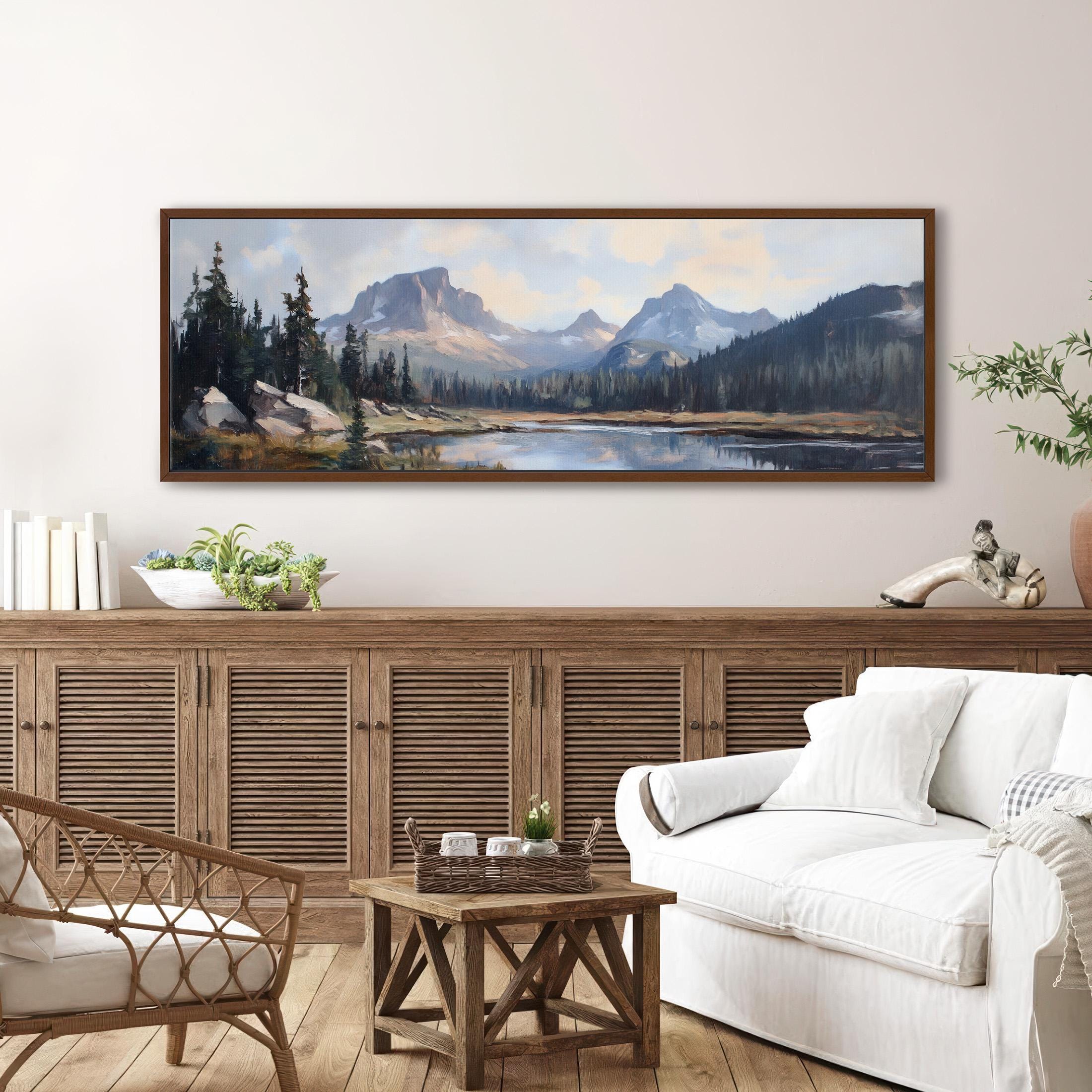 Rocky Mountain National Park Painting Canvas Art - View 4