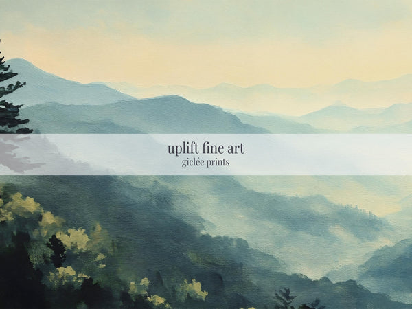 Great Smoky Mountains National Park Painting Canvas Art - View 2