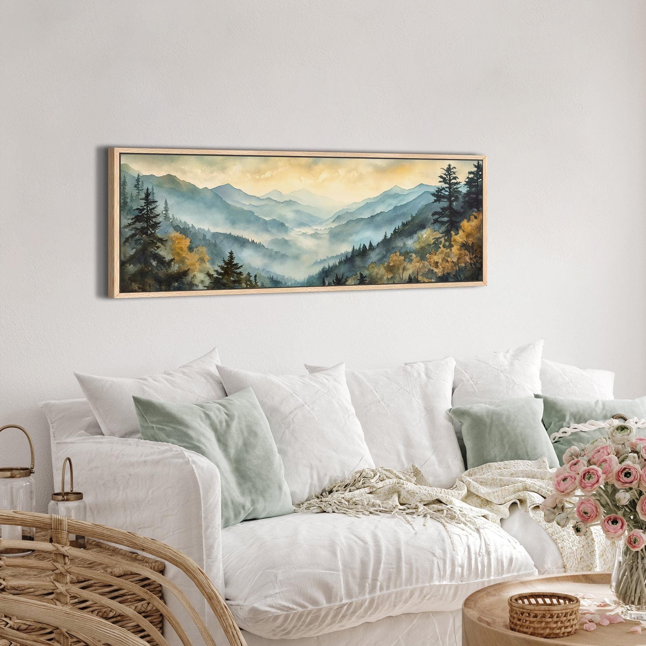 Great Smoky Mountains National Park Painting Canvas Art