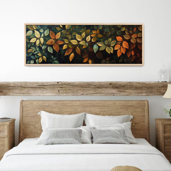 Rustic Leaves Wall Art Canvas Canvas Art - View 5