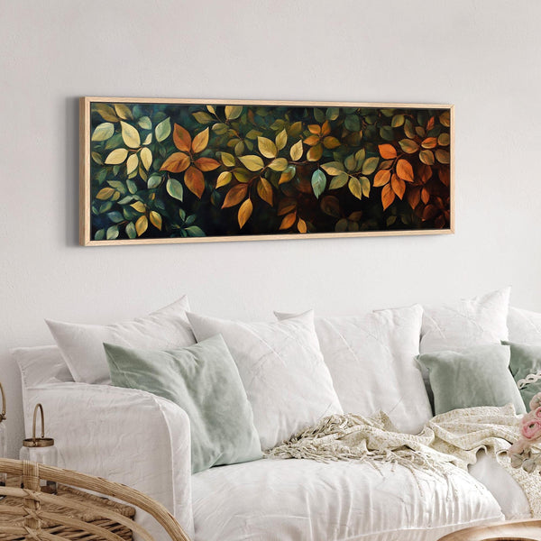 Rustic Leaves Wall Art Canvas Canvas Art