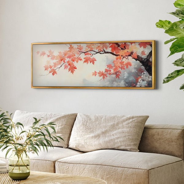 Rustic Red Leaves Wall Art Canvas Canvas Art - View 6