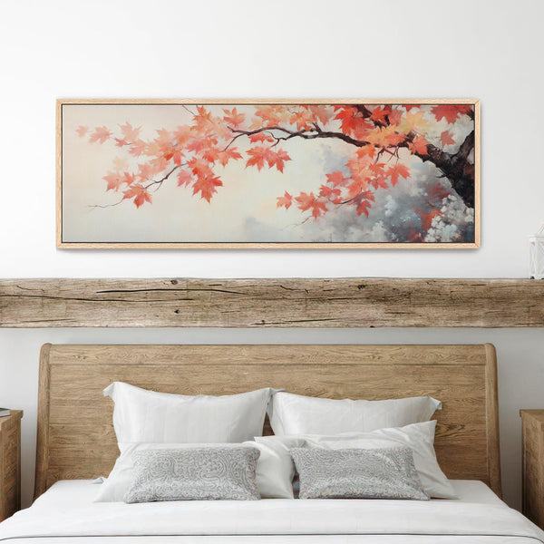 Rustic Red Leaves Wall Art Canvas Canvas Art - View 7