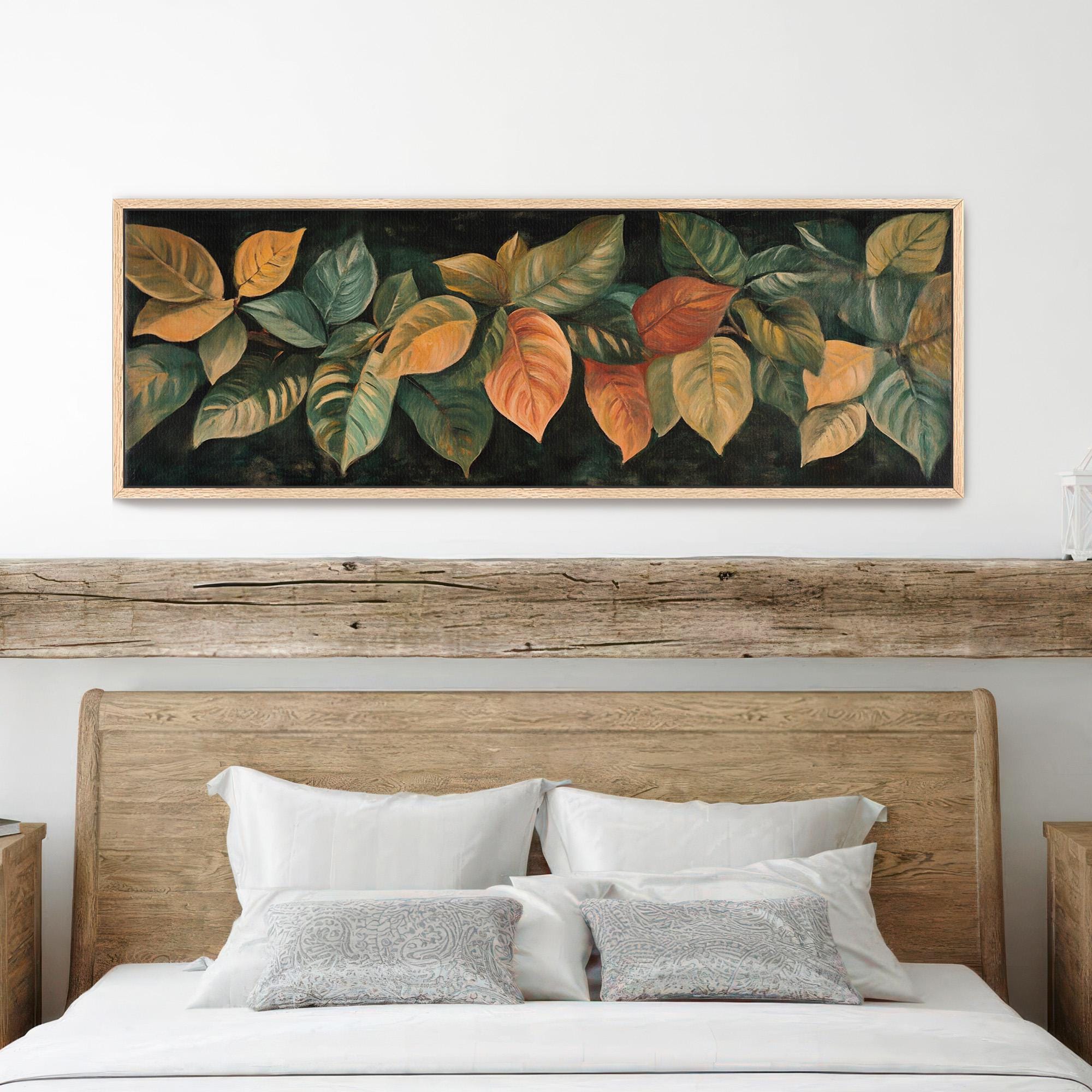Rustic Leaves Wall Art Canvas Canvas Art - View 7