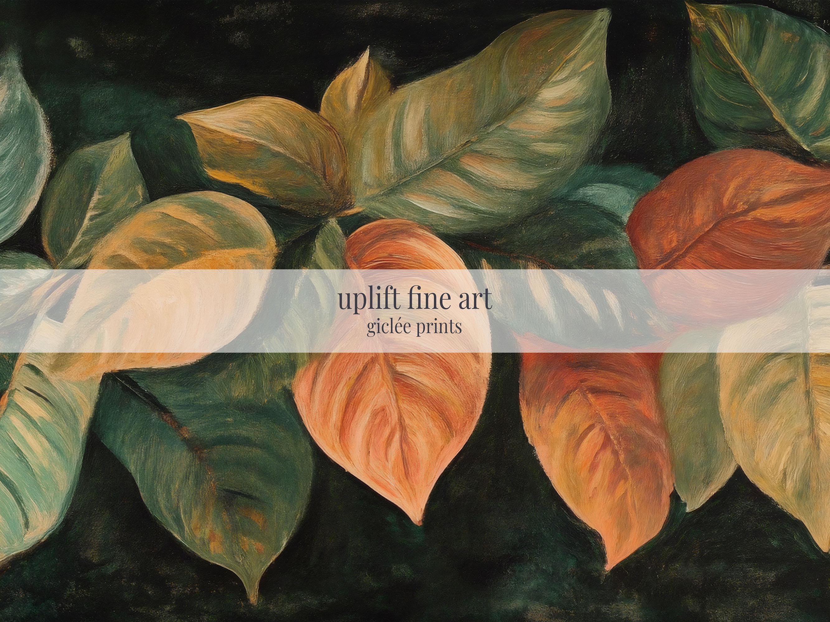Rustic Leaves Wall Art Canvas Canvas Art - View 2